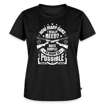 Sportschütze Sportschießen Schießsport Schütze - Frauen Premium Bio T-Shirt - Schwarz - Vorne - Selfina (174cm)