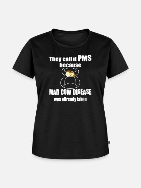 Sie nennen es pms - Frauen Premium Bio T-Shirt - Schwarz