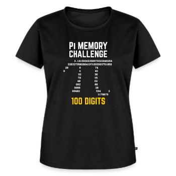 Pi Day T-Shirt - Frauen Premium Bio T-Shirt - Schwarz - Vorne - Selfina (174cm)