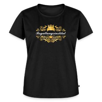 Institut d'accouplement - T-shirt Premium bio Femme - noir - Devant - Selfina (174cm)