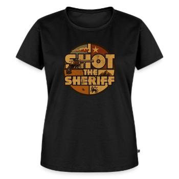 Rebel Rastafari - Women's Premium Organic T-shirt - black - Front - Selfina (174cm)