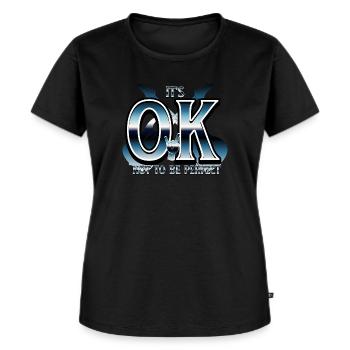 its OK not to be perfect Metal - Women's Premium Organic T-shirt - black - Front - Selfina (174cm)