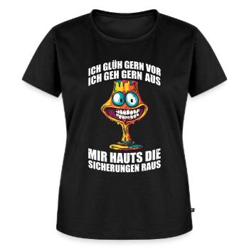 Möbelstück - Lampe aus den 70ern - Mir hauts die - Frauen Premium Bio T-Shirt - Schwarz - Vorne - Selfina (174cm)