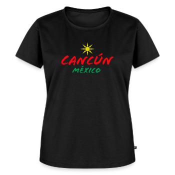 CANCÚN, MÉXIQUE - T-shirt Premium bio Femme - noir - Devant - Selfina (174cm)