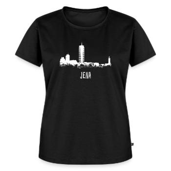 Jena - Frauen Premium Bio T-Shirt - Schwarz - Vorne - Selfina (174cm)