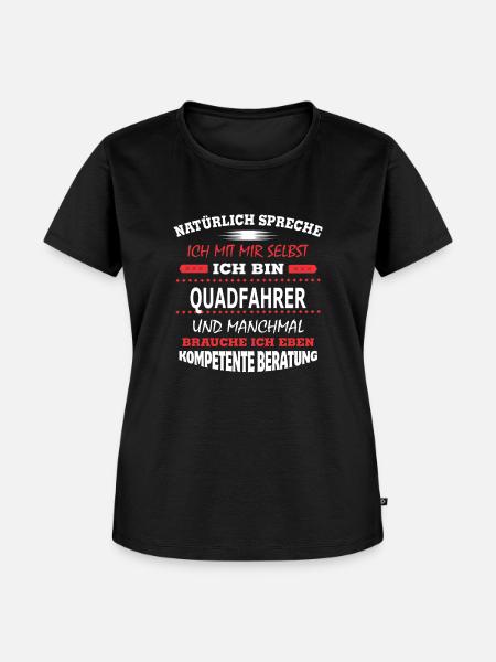 QUADFAHRER - Frauen Premium Bio T-Shirt - Schwarz