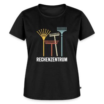 Rechenzentrum Gärtner Garten Gartenarbeit - Frauen Premium Bio T-Shirt - Schwarz - Vorne - Selfina (174cm)