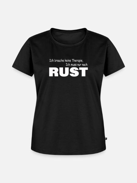 Therapie RUST - Frauen Premium Bio T-Shirt - Schwarz