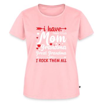 Urgroßmutter Uroma Urgroßeltern - Frauen Premium Bio T-Shirt - Rosa - Vorne - AI Model Female 172 dark (172cm)