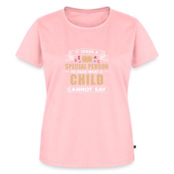 Inspirierender Diagnostiker hilft Behinderungen - Frauen Premium Bio T-Shirt - Rosa - Vorne - AI Model Female 172 dark (172cm)