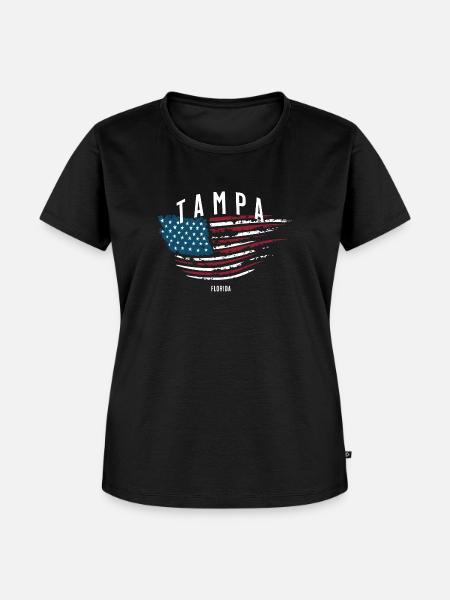 Tampa - Frauen Premium Bio T-Shirt - Schwarz
