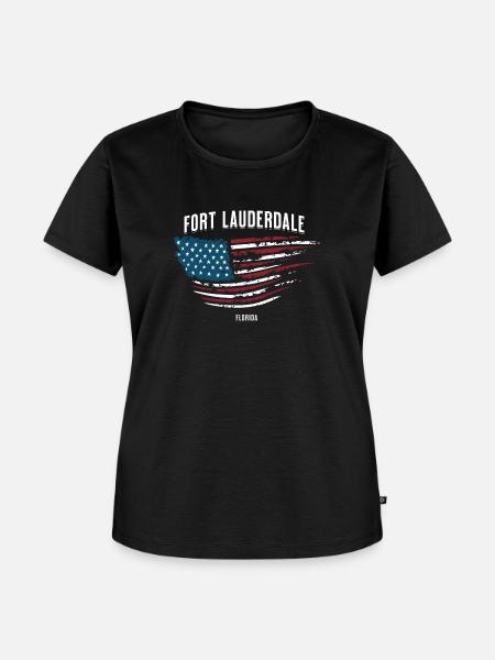 Fort Lauderdale - Frauen Premium Bio T-Shirt - Schwarz