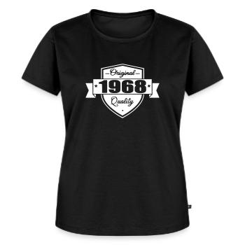 1968 - Frauen Premium Bio T-Shirt - Schwarz - Vorne - Selfina (174cm)