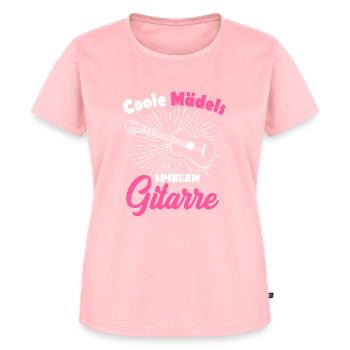 Gitarristin Geschenk für Mädchen Frauen - Frauen Premium Bio T-Shirt - Rosa - Vorne - AI Model Female 172 dark (172cm)