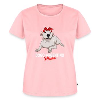 Dogo Argentino Chien Maman Dame - T-shirt Premium bio Femme - rose - Devant - AI Model Female 172 dark (172cm)