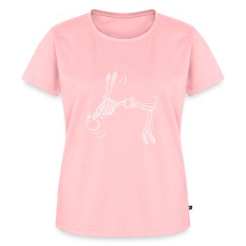 Parkour Skelett Parcour Parcouring - Frauen Premium Bio T-Shirt - Rosa - Vorne - AI Model Female 172 dark (172cm)