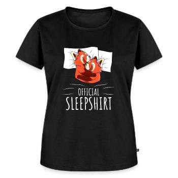 Roter Panda Schlafshirt Red Panda Geschenk - Frauen Premium Bio T-Shirt - Schwarz - Vorne - Selfina (174cm)