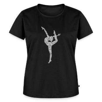 Turnerin Turnen Gymnastik Damen Kinder Mädchen - Frauen Premium Bio T-Shirt - Schwarz - Vorne - Selfina (174cm)