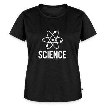 SCIENCE - T-shirt Premium bio Femme - noir - Devant - Selfina (174cm)