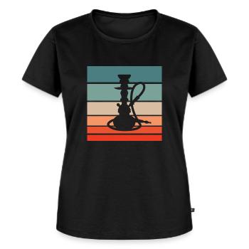 Water Pipe Retro Style Vintage - Women's Premium Organic T-shirt - black - Front - Selfina (174cm)
