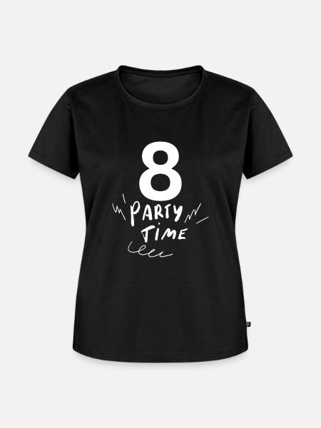 8 - Frauen Premium Bio T-Shirt - Schwarz