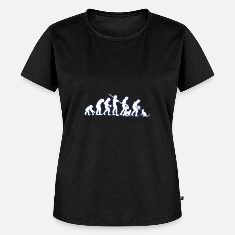 Evolution chat cadeau chemise drôle de chat - T-shirt Premium bio Femme - noir