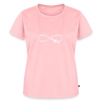 Music - Frauen Premium Bio T-Shirt - Rosa - Vorne - AI Model Female 172 dark (172cm)