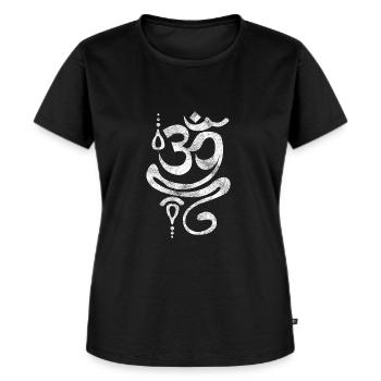 Yoga Sprüche shirt Geschenk Yoganer Yoga Trainer - Frauen Premium Bio T-Shirt - Schwarz - Vorne - Selfina (174cm)