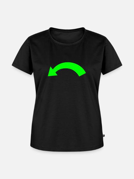 Pfeil - Frauen Premium Bio T-Shirt - Schwarz