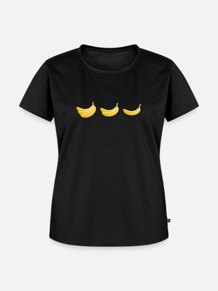 Bananen - Frauen Premium Bio T-Shirt - Schwarz