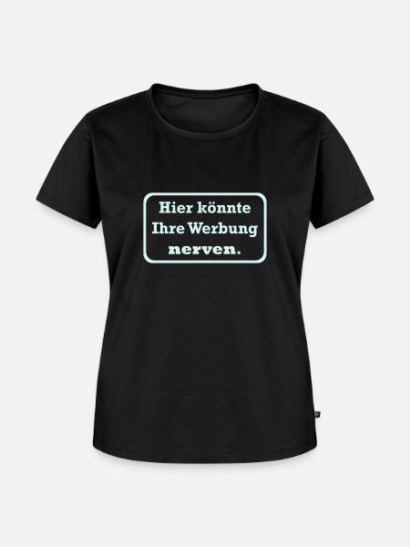 Werbung - Frauen Premium Bio T-Shirt - Schwarz