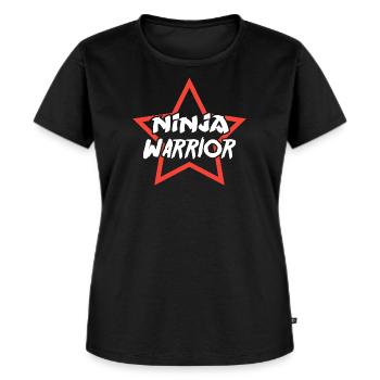 Ninja Warrior - Frauen Premium Bio T-Shirt - Schwarz - Vorne - Selfina (174cm)