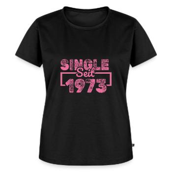 seit 1973 - Frauen Premium Bio T-Shirt - Schwarz - Vorne - Selfina (174cm)