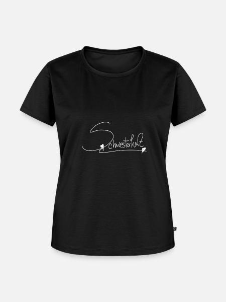 Sister Schwester Schwesterherz - Frauen Premium Bio T-Shirt - Schwarz