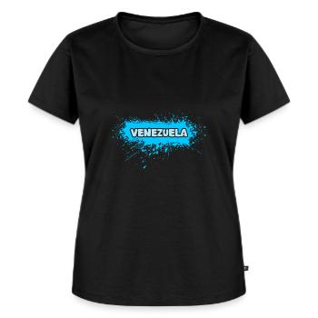 Sun Venezuela - Women's Premium Organic T-shirt - black - Front - Selfina (174cm)