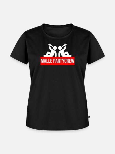 Malle Partycrew - Frauen Premium Bio T-Shirt - Schwarz