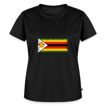 Zimbabwe - T-shirt Premium bio Femme - noir - Devant - Selfina (174cm)