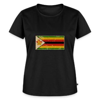 Zimbabwe - T-shirt Premium bio Femme - noir - Devant - Selfina (174cm)