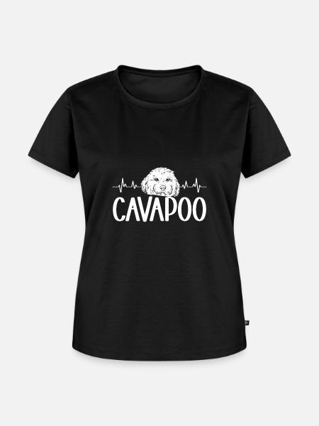Cavapoo Cavoodle Capoodle Hund - Frauen Premium Bio T-Shirt - Schwarz