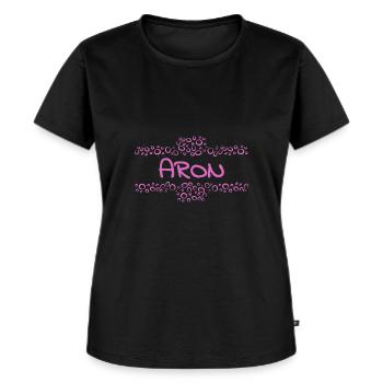 Aron as a first name - Women's Premium Organic T-shirt - black - Front - Selfina (174cm)