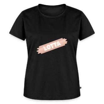 First name Lotta - Women's Premium Organic T-shirt - black - Front - Selfina (174cm)