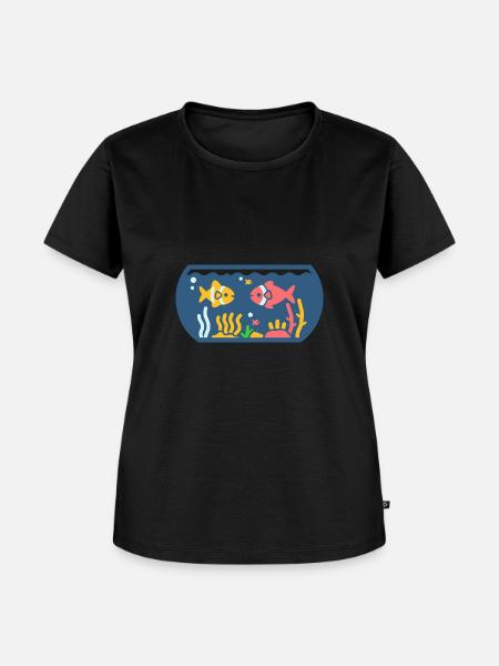 Aquarium - Frauen Premium Bio T-Shirt - Schwarz
