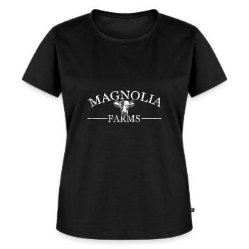 Magnolia Farms Waco Texas Geschenk - Frauen Premium Bio T-Shirt - Schwarz - Vorne - Selfina (174cm)
