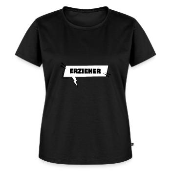 Éducateur - T-shirt Premium bio Femme - noir - Devant - Selfina (174cm)
