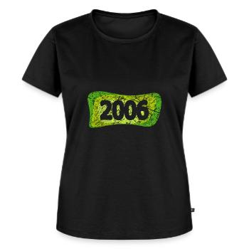 Retro 2006 - Women's Premium Organic T-shirt - black - Front - Selfina (174cm)