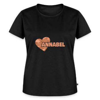 First name Annabel - Women's Premium Organic T-shirt - black - Front - Selfina (174cm)