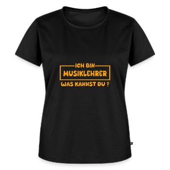 Musiklehrer als Beruf - Frauen Premium Bio T-Shirt - Schwarz - Vorne - Selfina (174cm)