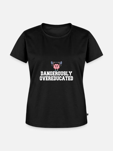 Gefährlich überqualifiziert - Frauen Premium Bio T-Shirt - Schwarz