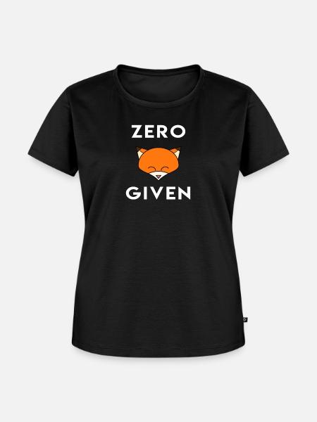 Null Fox gegeben - Frauen Premium Bio T-Shirt - Schwarz