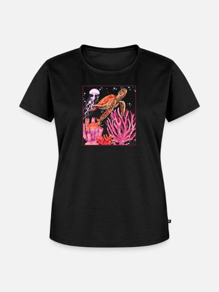 Great Barrier Reef - Frauen Premium Bio T-Shirt - Schwarz